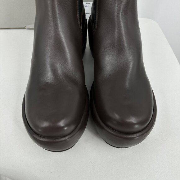 Everlane The Puffa Boot in Dark Brown size 8 Chelsea Ankle 3.25" Chunky Platform - Picture 3 of 8